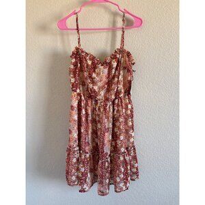 Sincerely Jules Summer Floral Sweetheart Neck Line Flowy Mini Dress